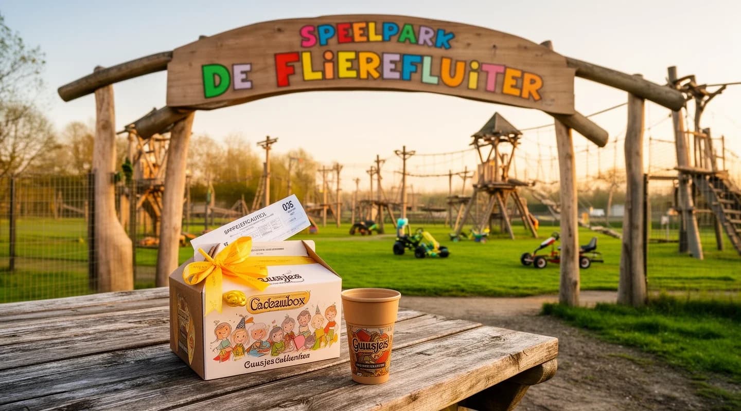 Vrijkaartje voor jarige in Guusjes Cadeaubox